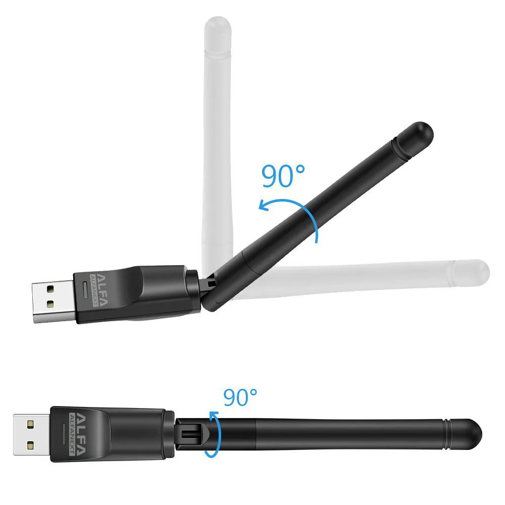 ALFA USB WiFi Adapter W114 with External Antenna for PC and Laptop