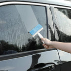 Glass Cleaning Brush, Squeegee Rubber Window Wiper Cleaner