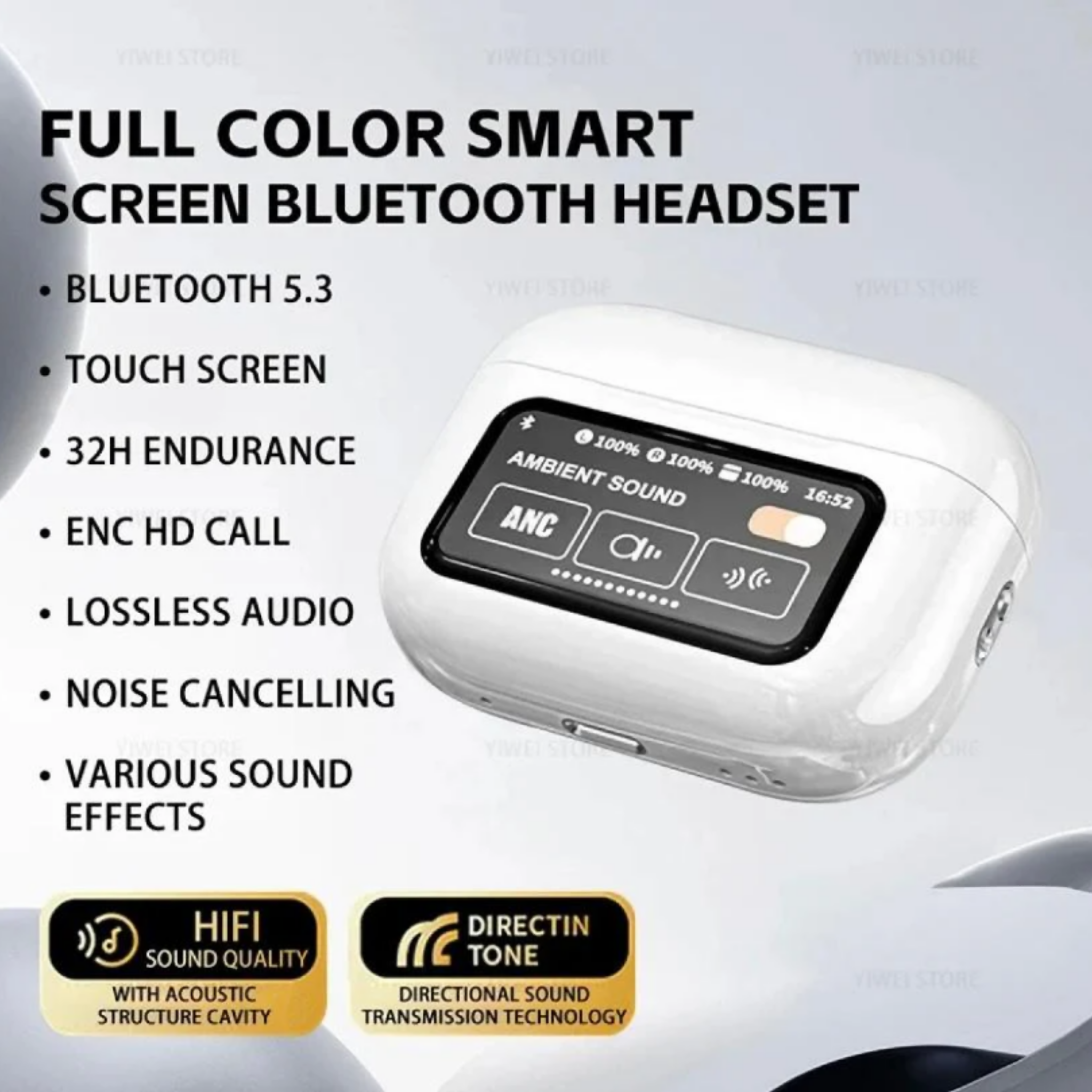 Airpods Pro 2, Noise-Cancelling, LED Touch Screen - Main Image