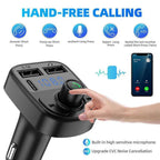 C1 Car MP3 Modulator Bluetooth FM Transmitter Type C Charging