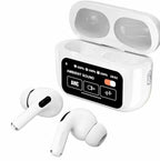 A9 Pro Earbuds With Anc Technology Sleek Matte Black Design Led Indicator Built In Screen And Clear Sound Quality – Black