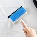 Glass Cleaning Brush, Squeegee Rubber Window Wiper Cleaner