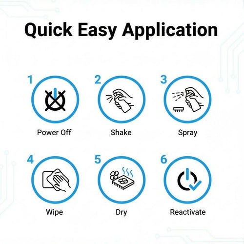 THREE GUYS Electronic Contact Cleaner Spray 450ml – Fast Drying Formula for Switches, Circuit Boards, Sensors & Electronics | German Engineered