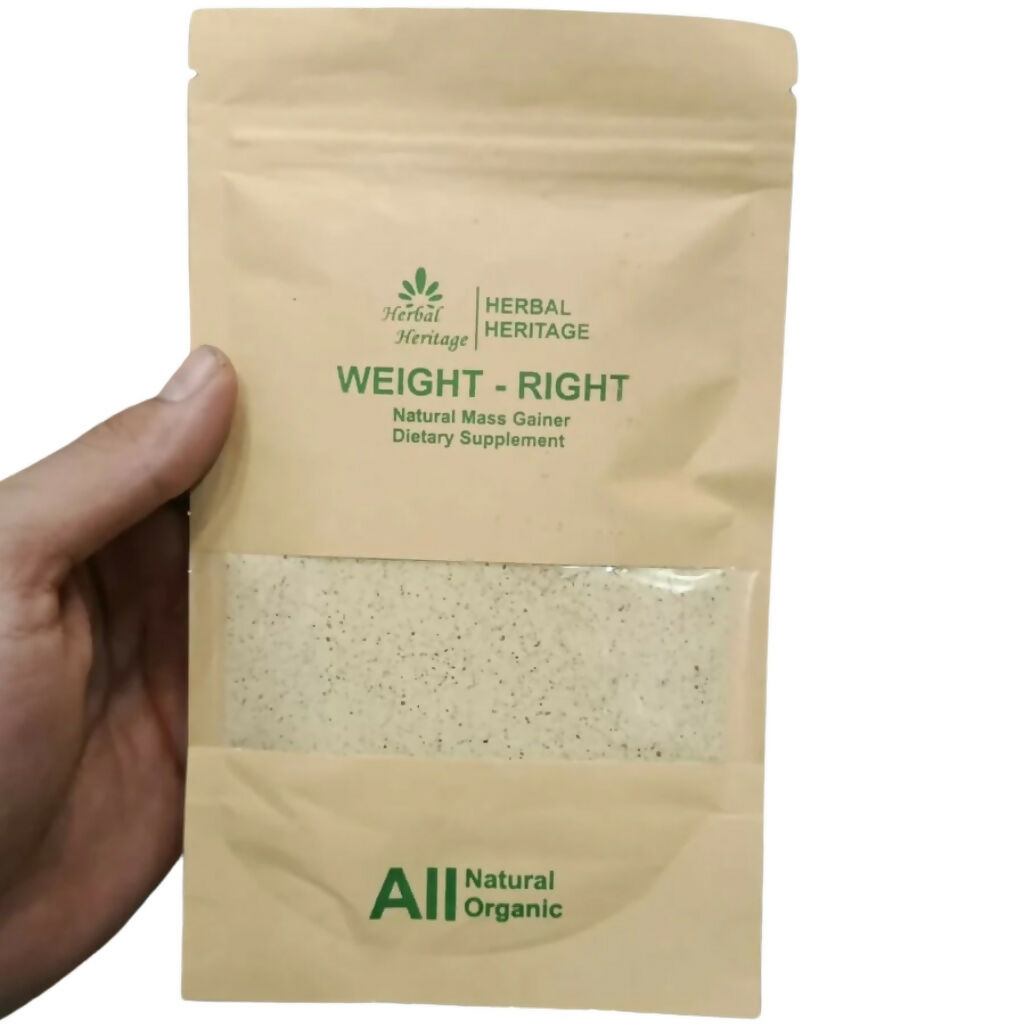 Natural Mass Gainer Powder, Herbal Weight Support & Appetite Boost - 80g