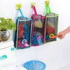 Plastic Bag Holder & Dispenser – Hanging Mesh Storage Organizer for Garbage, Trash & Grocery Bags | Random Color