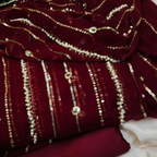 Chiffon Moti Collection, Embroidered Handwork Shirts & Dupattas