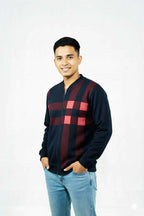 Classic Winter Jacket For Men Zipper Style Stay Warm And Stylish | Comfortable Fleece Material – L