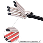 Hair Curler, Triple Barrel 15mm Ceramic Hair Waver Styling Tool