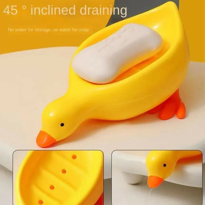 1 Pc Duck Soap Holder, Cute Soap Drying Rack