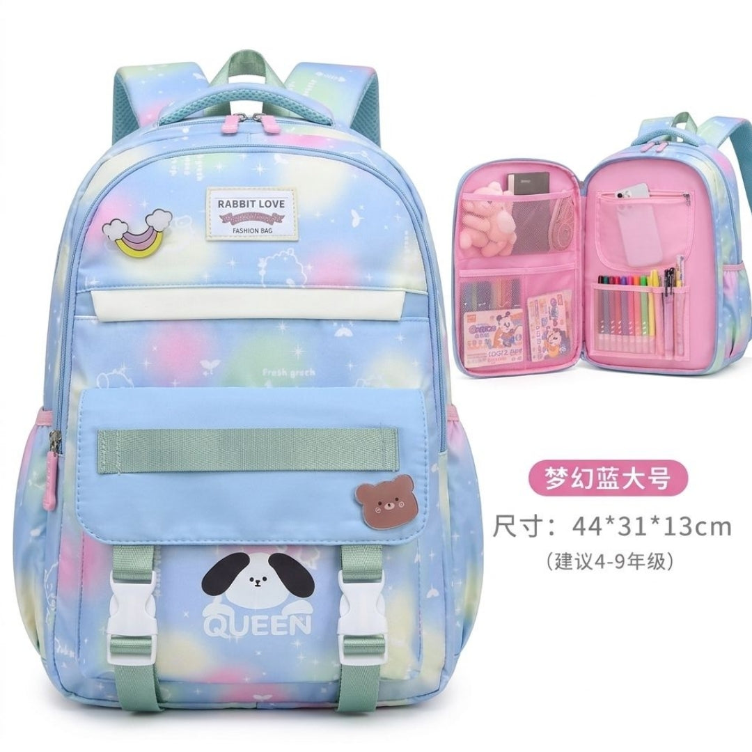 School Backpack, Cute Unicorn  Durable Lightweight Student Bag for Girls Casual Use