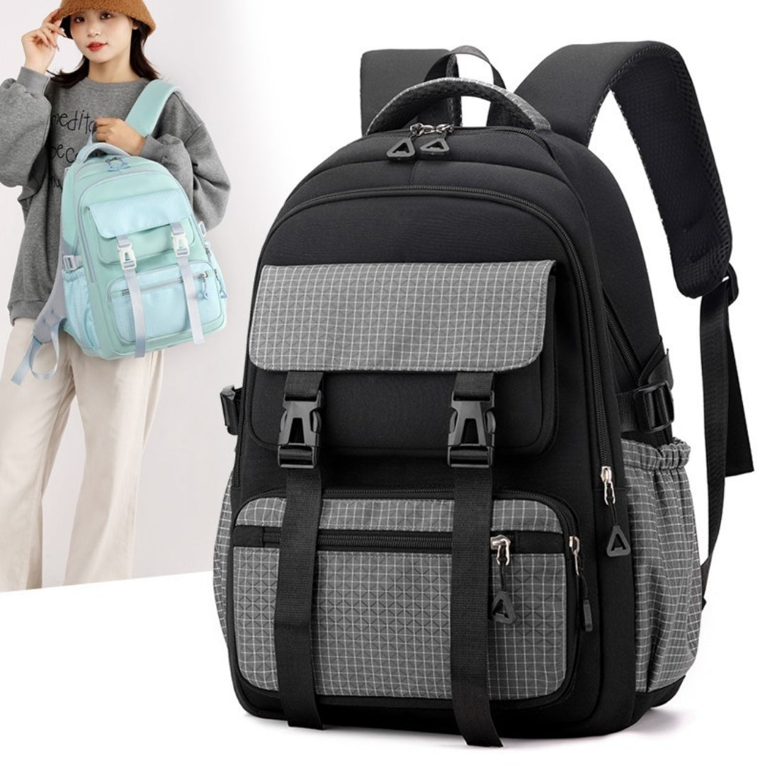 School Backpack with Multi Point Decompression and Chest Buckle