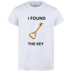 The Key & My Heart Style White T-Shirt – Key & Heart Design T-Shirts – Best Quality T-Shirts For Girls | T-Shirt For Women – T-Shirt For Men – My Heart, Small