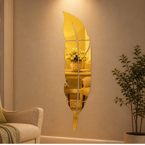 Self-adhesive mirror wall decor