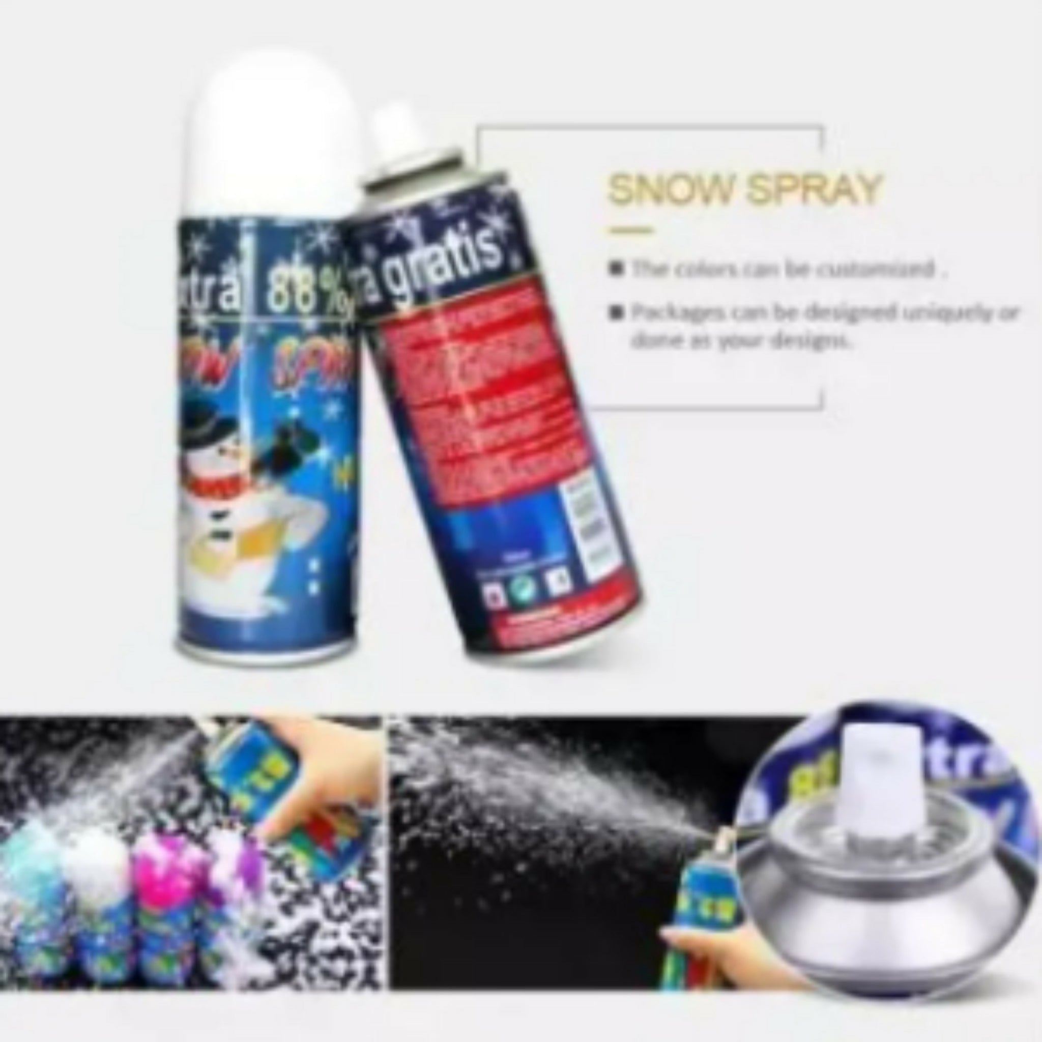 Snow Spray for Parties | Party Foam Snow Spray | Fun Celebration & Event Accessory