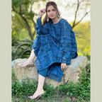 Teal Blue Long Shirt Ensemble