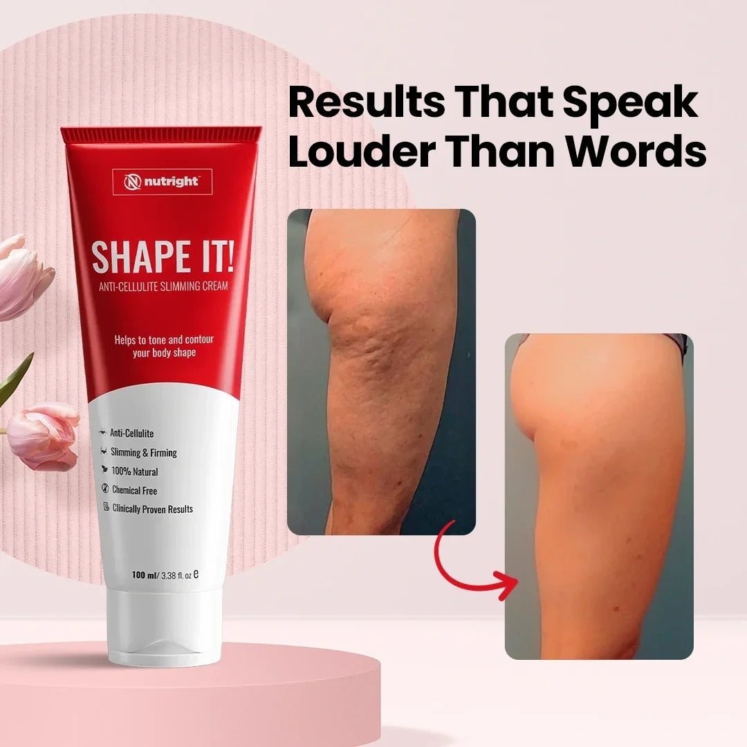 Shape It Body Cream Smooth and Hydrating Skin Care - 100ml