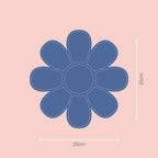 Shatterproof Silver Mirror Flower Wall Art for Kids Room
