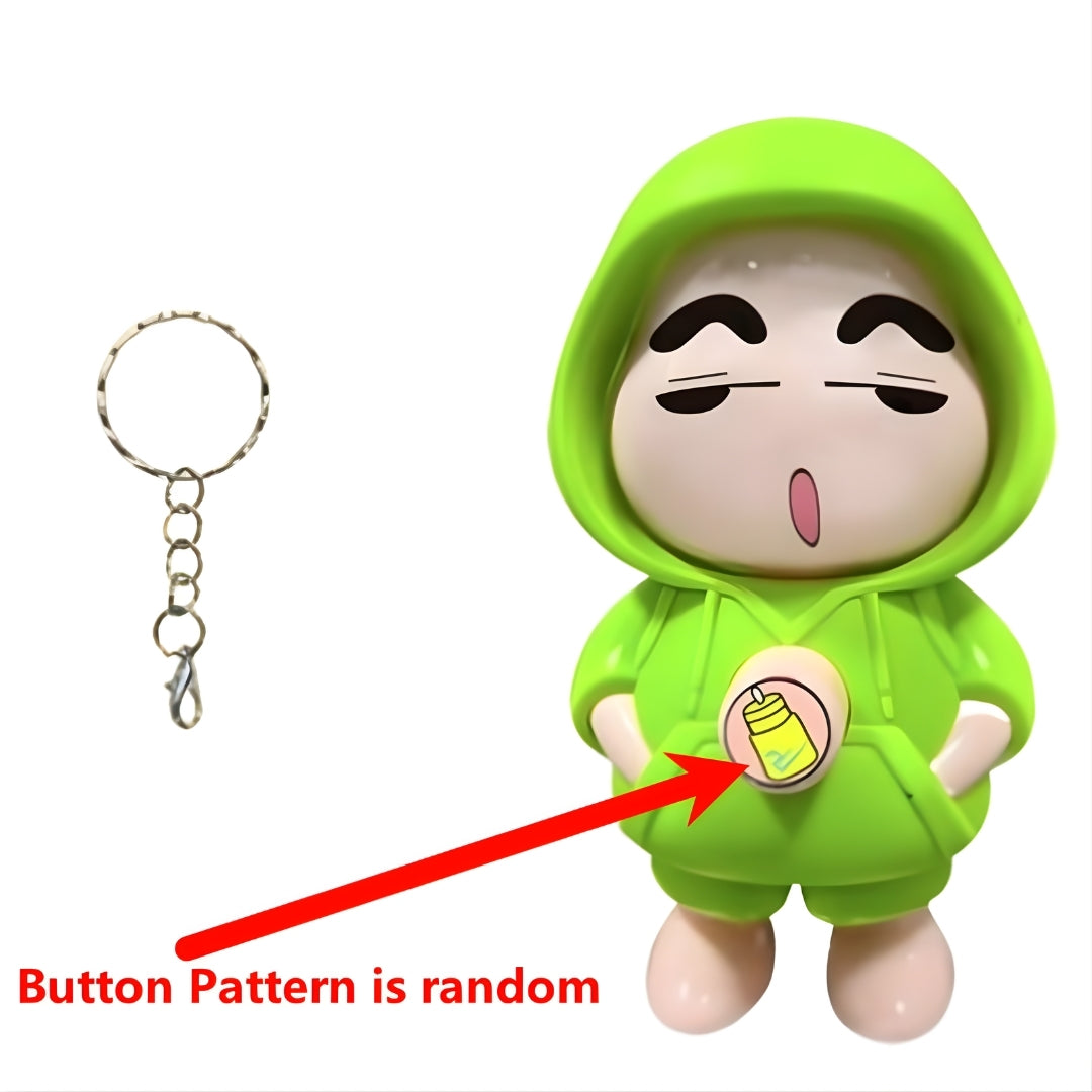 Shin-chan face changing keychain