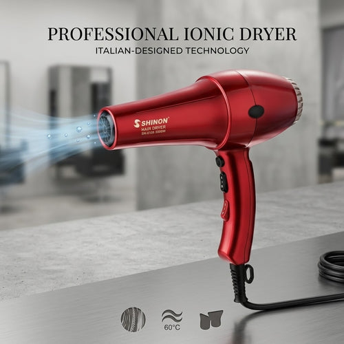 Shinon Hair Dryers, Foldable Blow Dryer with Nozzle, for Salon Home Used