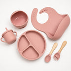 Silicone Baby Feeding, BPA Free Suction Plate Bowl - Set 6 Piece