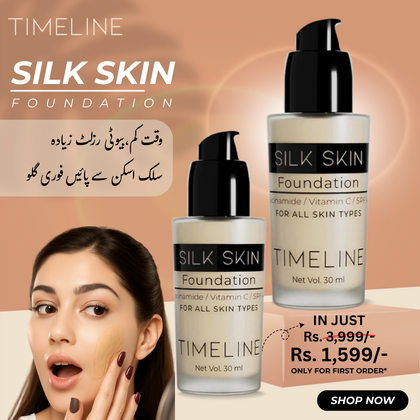 Silk Skin Foundation, Lightweight Natural Coverage, for Women