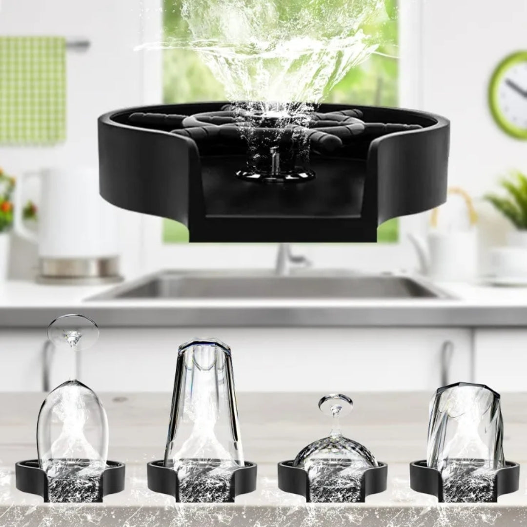 Sink Mounted Cup Cleaner Tool for Kitchen