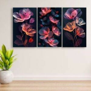 Set Of 3 Wall Art Wooden Phototile Frames For Wall Decor Bringing Stylish Touch Durable Finish