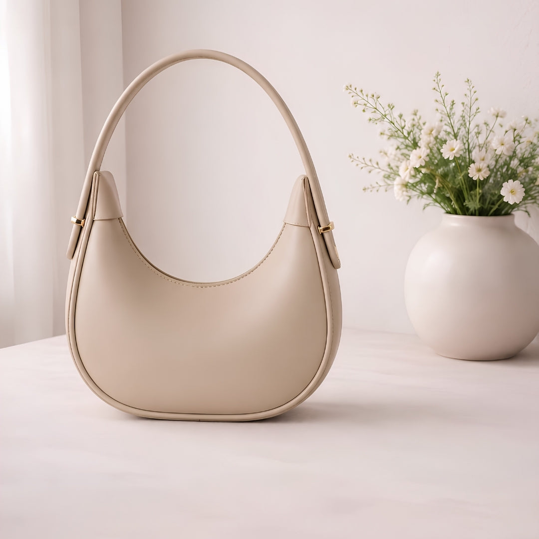 Sleek Half-Moon Shoulder Purse for Women