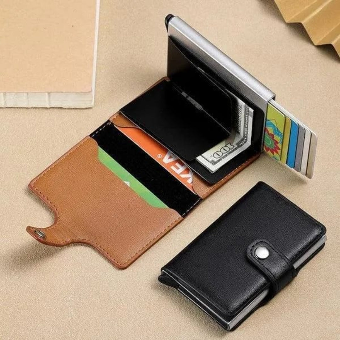 Slim Metal Card Holder for Men