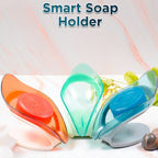 Smart Soap Holder, Wall Mounted Drain Design Bathroom - 3 Pcs