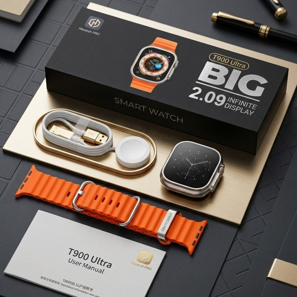 Smart Watch, T900 Ultra 2.09 Inch Display Bluetooth Call and Notifications