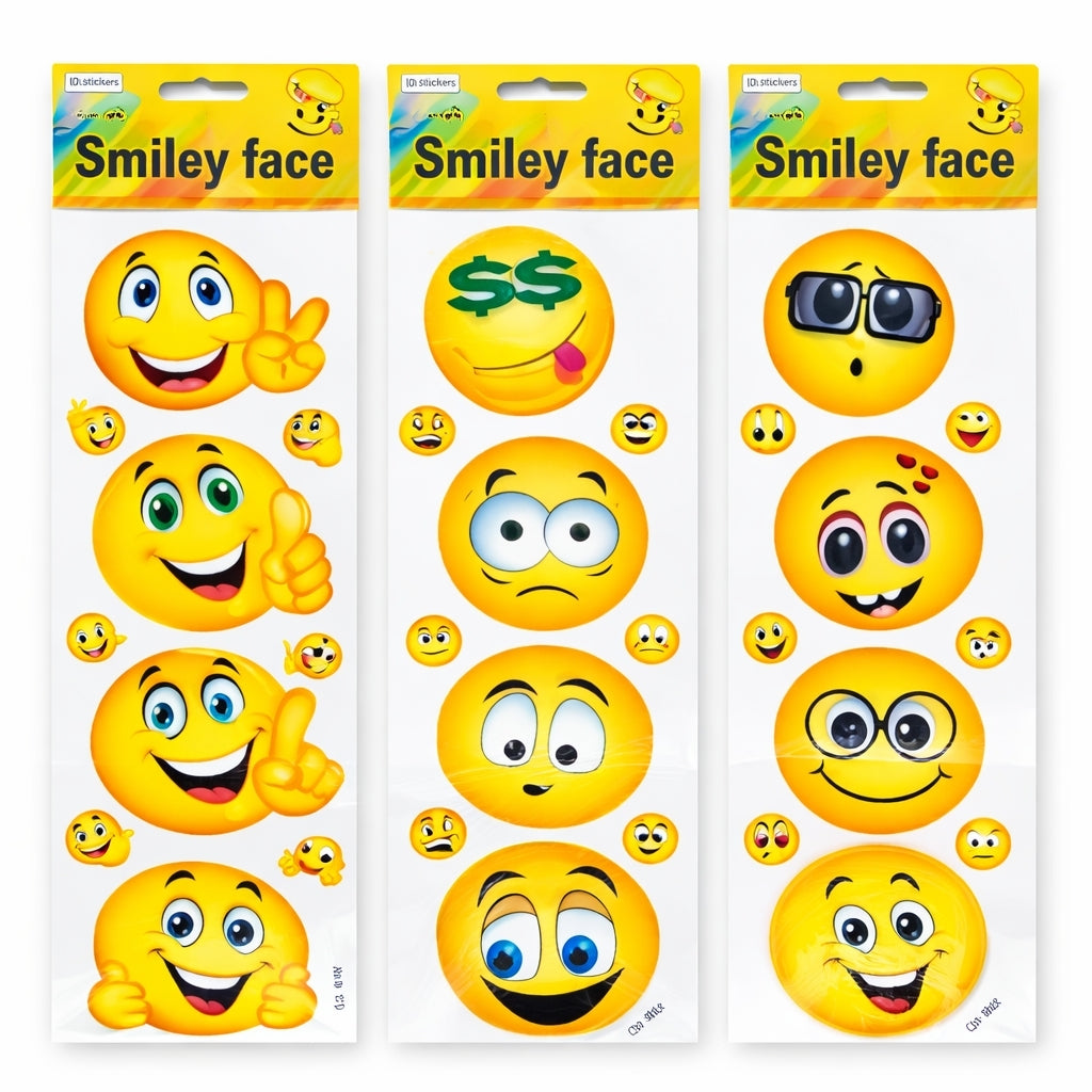 Smiley Emoji Stickers Pack Cute Decoration Stickers for Kids