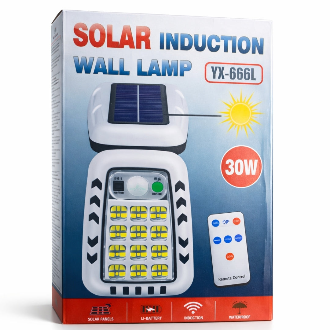 Solar Induction Wall Lamp Motion Sensor Outdoor Garden Light