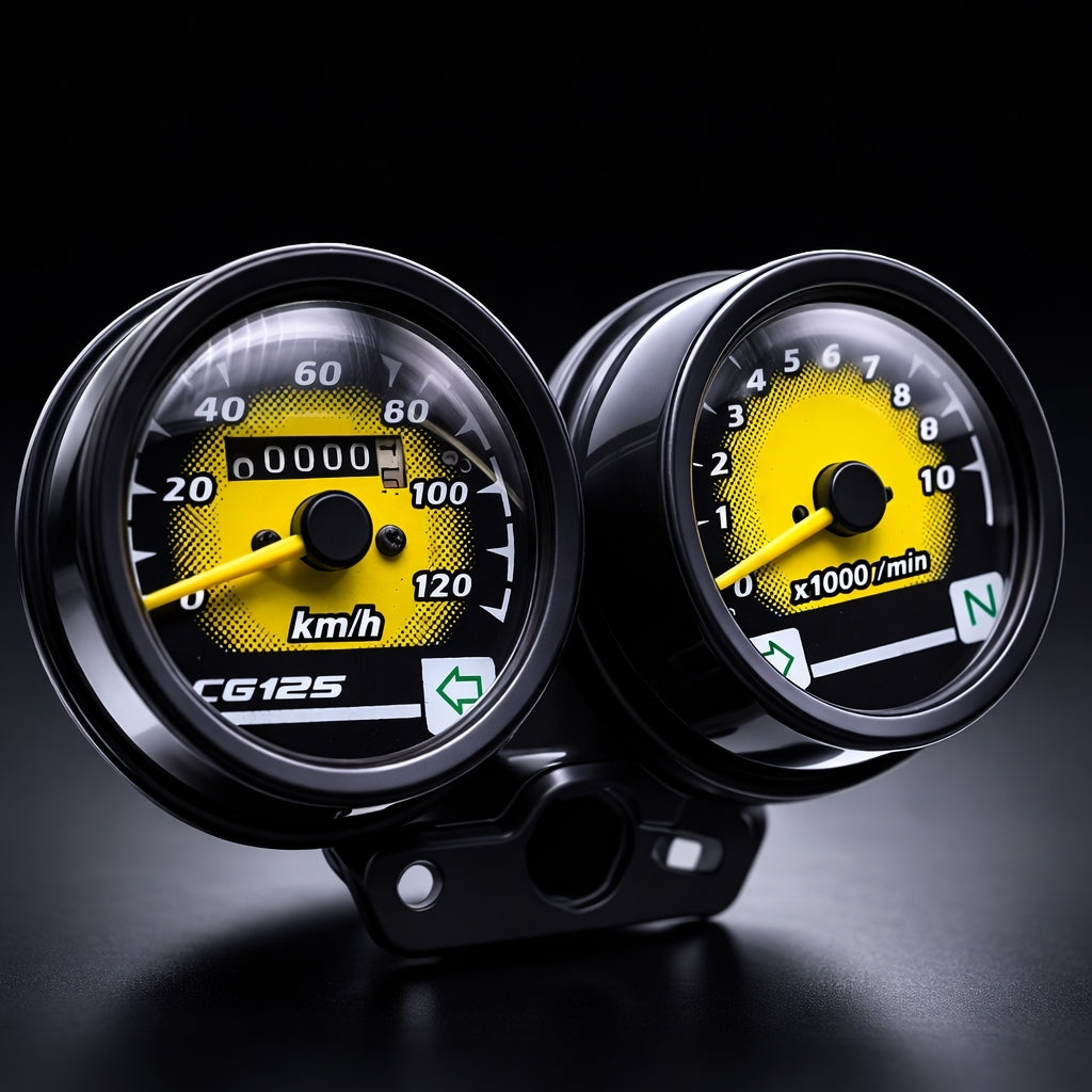 Speedometer, with Tachometer RPM Gauge, for Universal Motorcycle