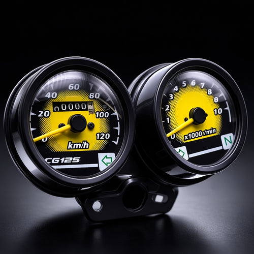 Speedometer, with Tachometer RPM Gauge, for Universal Motorcycle