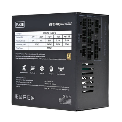 EASE EB650W Pro 80+ Bronze Fully Modular Power Supply