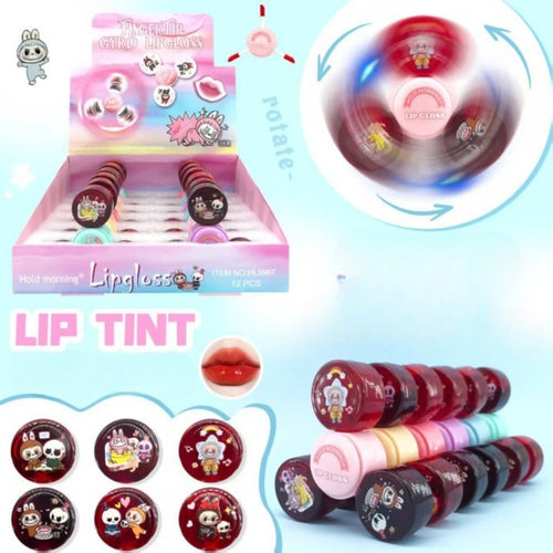 Spinner Lip Gloss Tint Hydrating Liquid Lip Color Glossy Finish