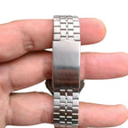 Digital Retro Watch, Stainless Steel Bracelet, for Unisex