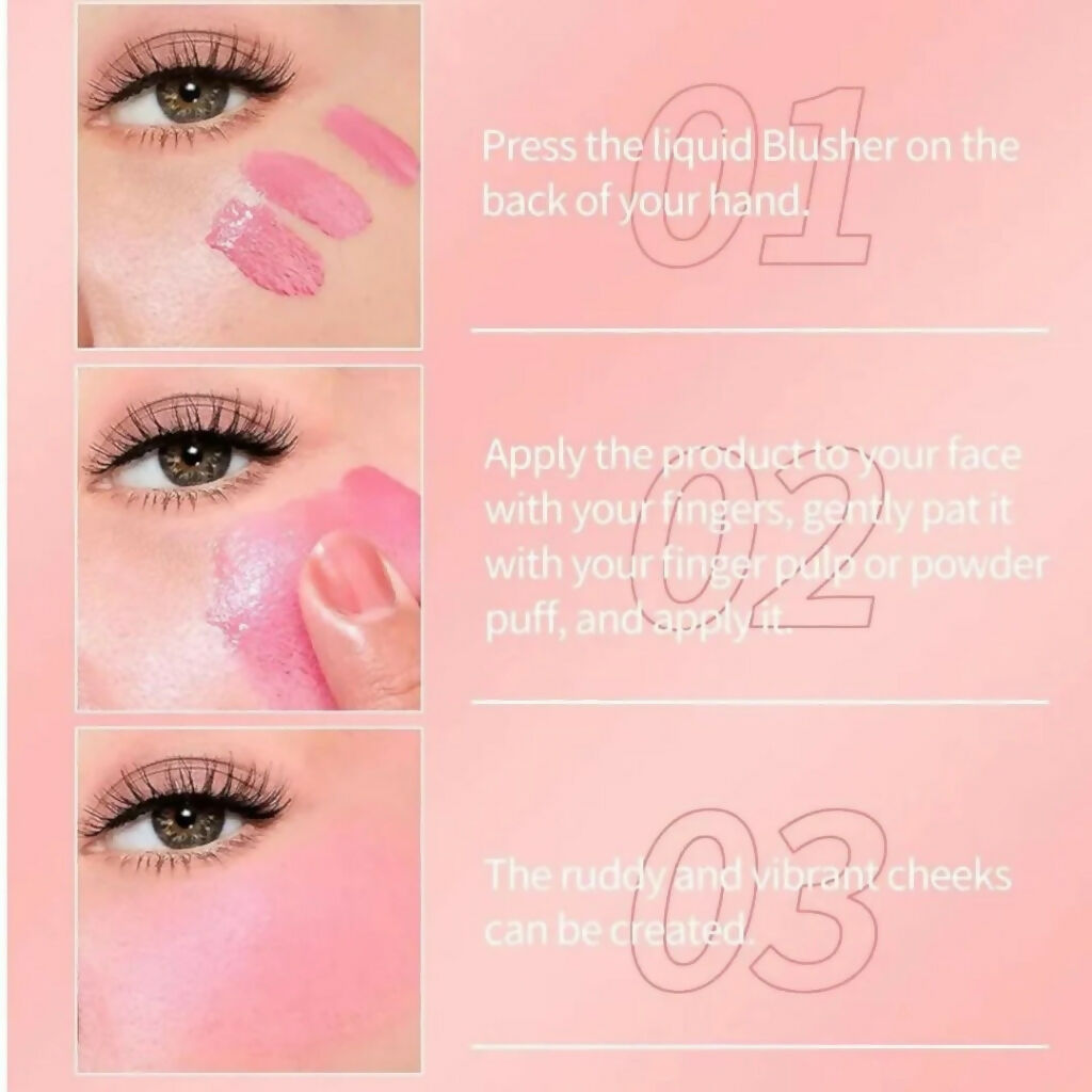 Liquid Blush, Natural Tint Finish & Lightweight Makeup, for Cheeks