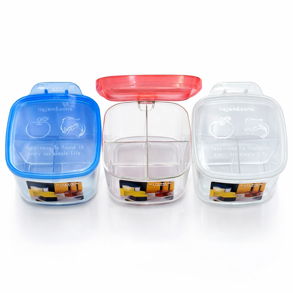 Storage Box Jar, Grid Container Seasoning Spice