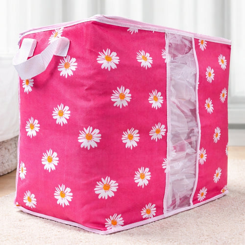 Storage Organizer Bag, Large Capacity  with Zipper Foldable Clothes