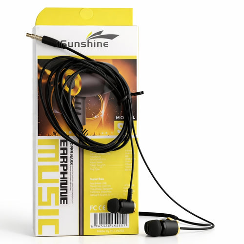Sunshine S-1 Super Bass Earphones Wired Music Earbuds with Mic