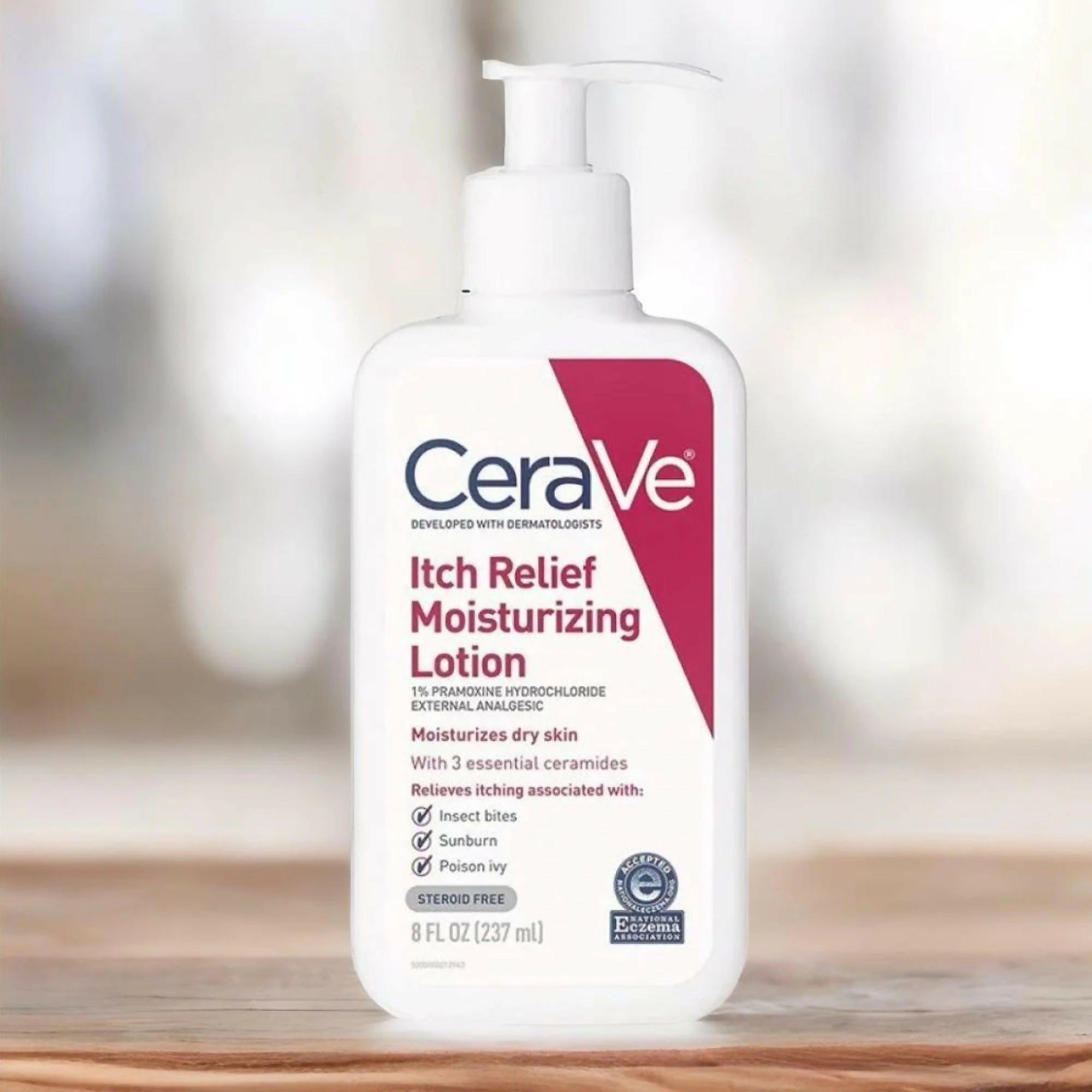 CeraVe Itch Relief Moisturizing Lotion | Fast-Acting Relief for Dry, Itchy Skin | With Ceramides, Niacinamide & Hyaluronic Acid | 237ml