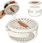 Fruit & Vegetable Drain Basket | Fruit Washing Basket With Lid Portable | Kitchen Storage Box and Container
