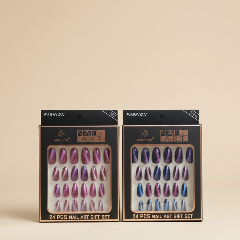 24 Pcs Professional Manicure Artificial Nails