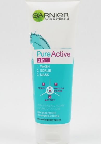 Garnier 3-in-1 Pure Active Face Wash 100ml