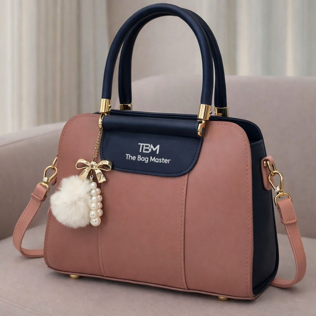 TBM The Bag Master Luxury Two Tone Handbag for Women