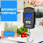 50Kg Digital Luggage Scale – 5g LCD Handheld Electronic Weight Scale