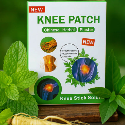 Herbal Knee Pain Relief Patch, Natural Heat Therapy for Joint & Muscle Comfort