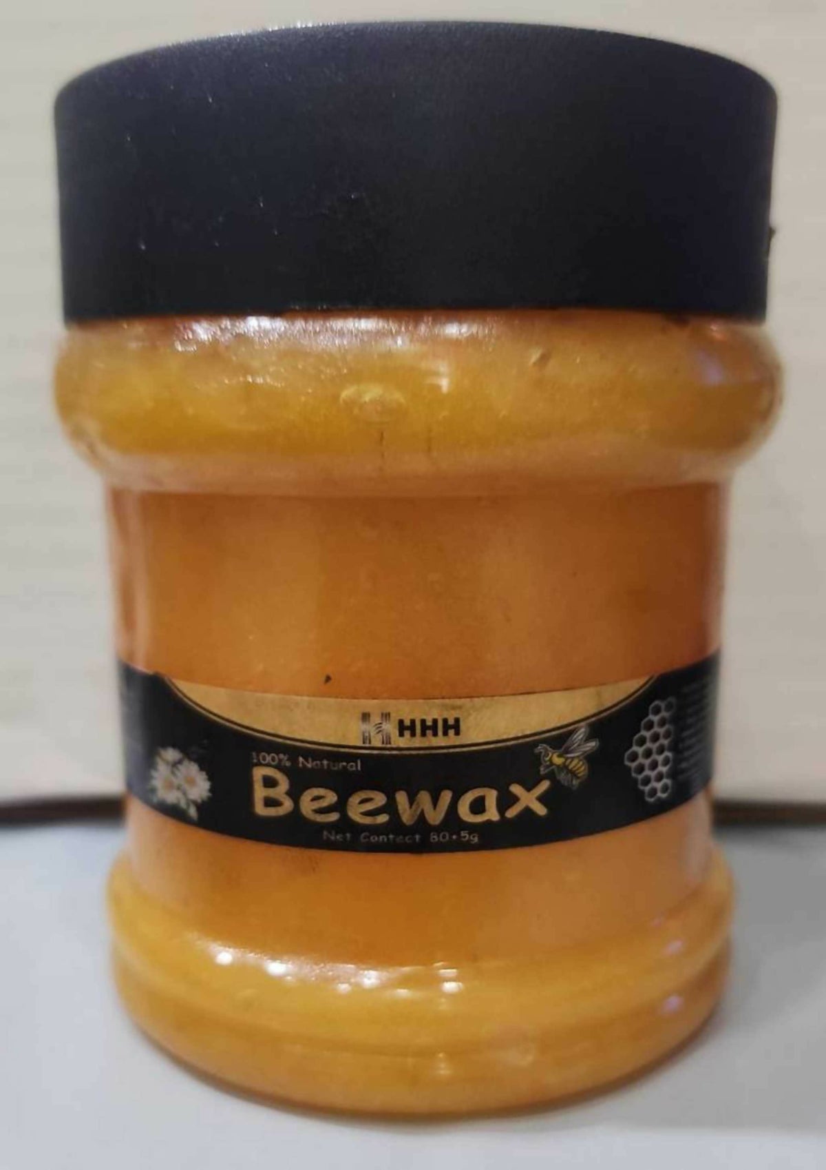 HHH Beeswax 500g – Pure Natural Beeswax for Wood Polish, Furniture Shining, DIY & Crafts